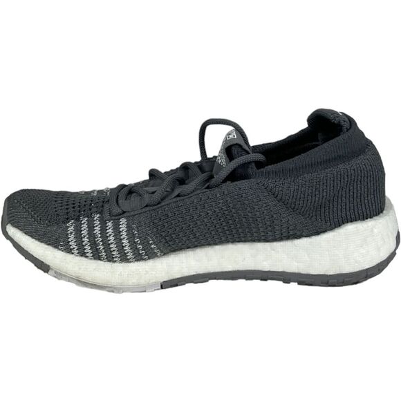 Adidas Women Pulse Boost Sneakers Knit Textile Grey White Running Shoes US 5 - Picture 4 of 8